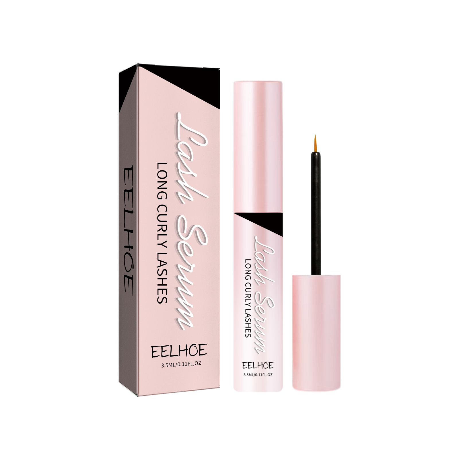 EELHOE Gentle Volumizing Mascara Ultra-Black Natural Curl Smudge-Proof Formule Met Definiërende Borstel_voghion.com