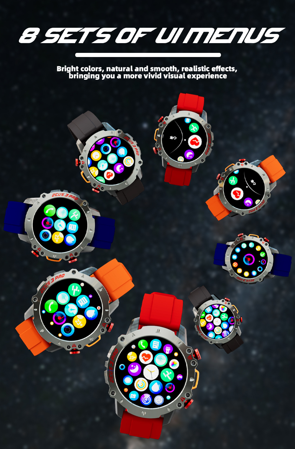 LOKMAT Smart Watch ZEUS3 PRO Outdoor Sports Bluetooth Call Phone Book Call Message Reminder_voghion.com