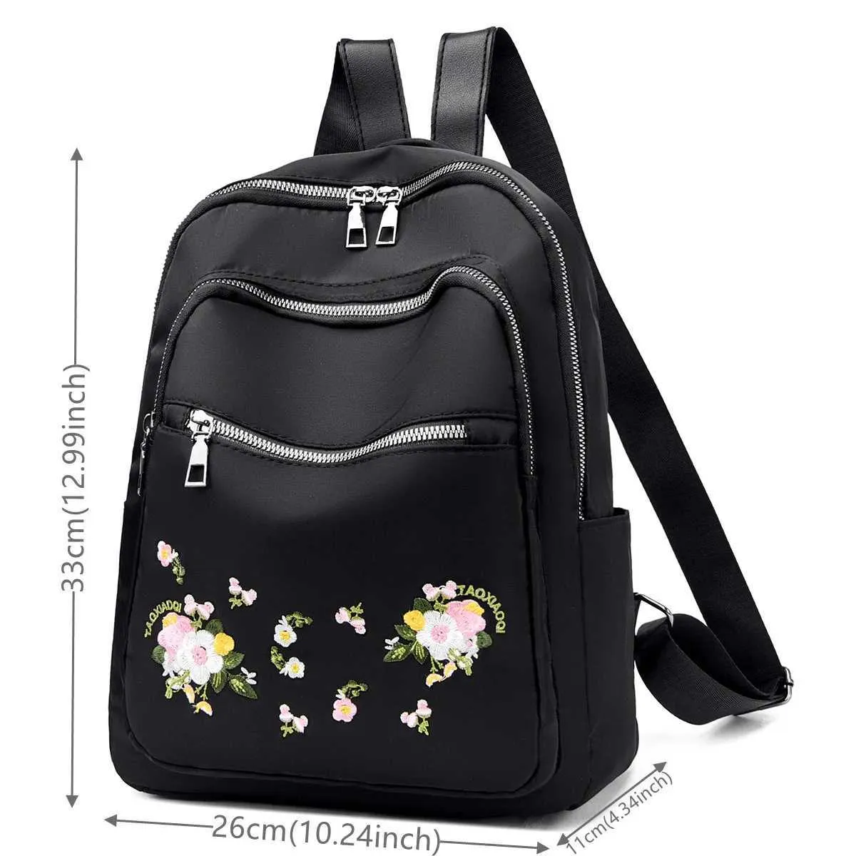 Sac à dos d'école pour adolescentes, sacs à bandoulière, Mochila Feminina, sacs à dos pour femmes, en nylon, imperméable, décontracté, pour femmes_voghion.com