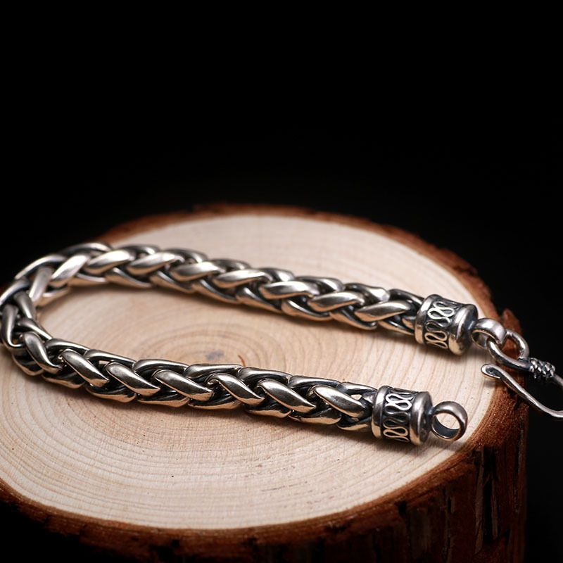 Heißer selg neue mode männer der kiel trendy woven punk armband_voghion.com