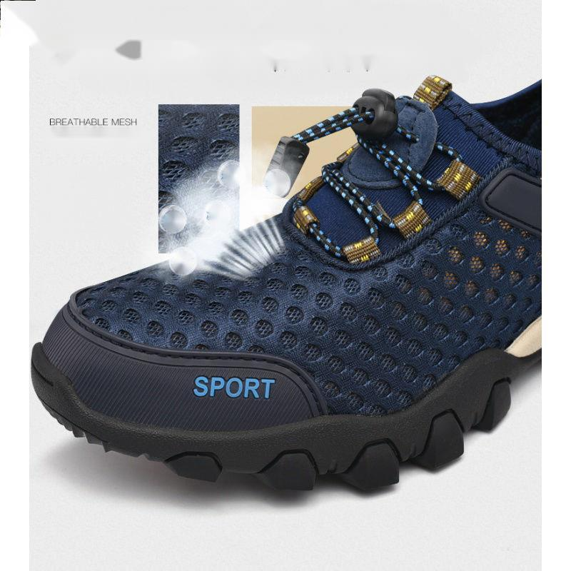 Summer Creek Tracing Herren Atmungsaktive Freizeit Hohl Mesh Outdoor Bergsteigen Sport Wanderschuhe_voghion.com