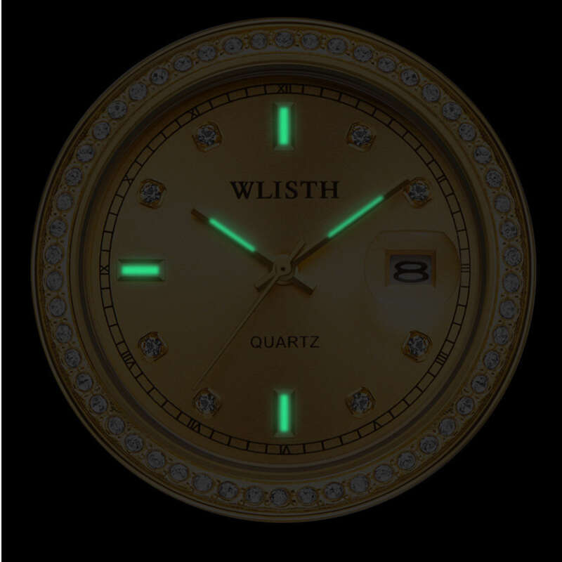 Quartz Watch For Men Stainless Steel Waterproof Luminous Hands_voghion.com