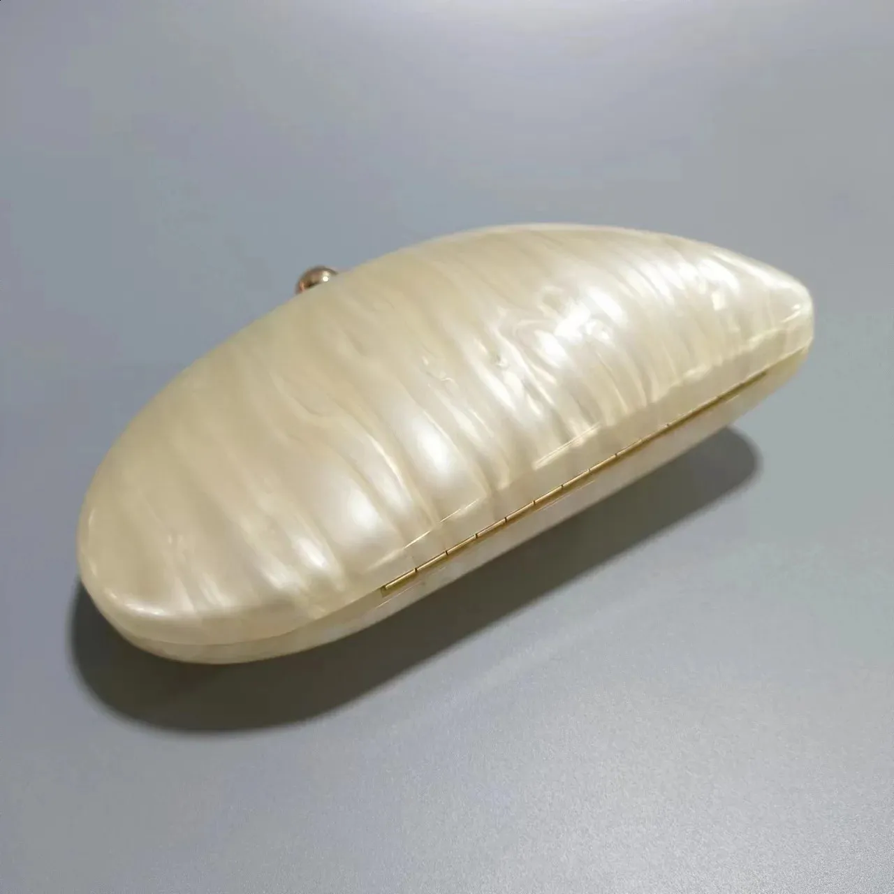 Acryl muschelform handtasche frauen abendgesellschaft niedliche perle ei geldbörse blau handtasche großhandel 240827_voghion.com