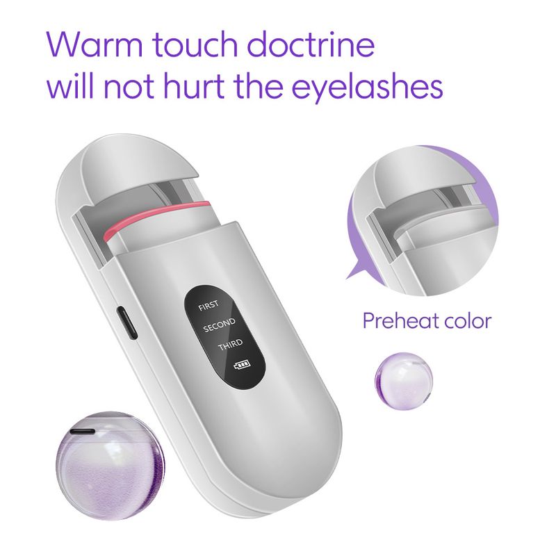 New curler, portable, heated, curg, long-lasting styg, electric perm eyelash curler_voghion.com