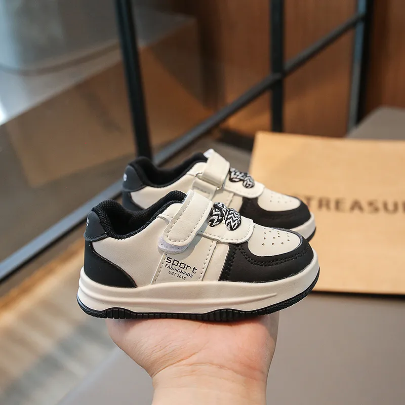 Tênis de caminhada infantil com design moderno e antiderrapante Littlesprouts, calçados casuais para meninos e meninas, para atividades ao ar livre_voghion.com