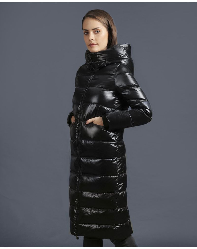 Euroopas ja Ameerika Ühendriikides uus naiste 2024. aasta pikk kapuutsiga paksendatud valge pardi must populaarne sulejope_voghion.com