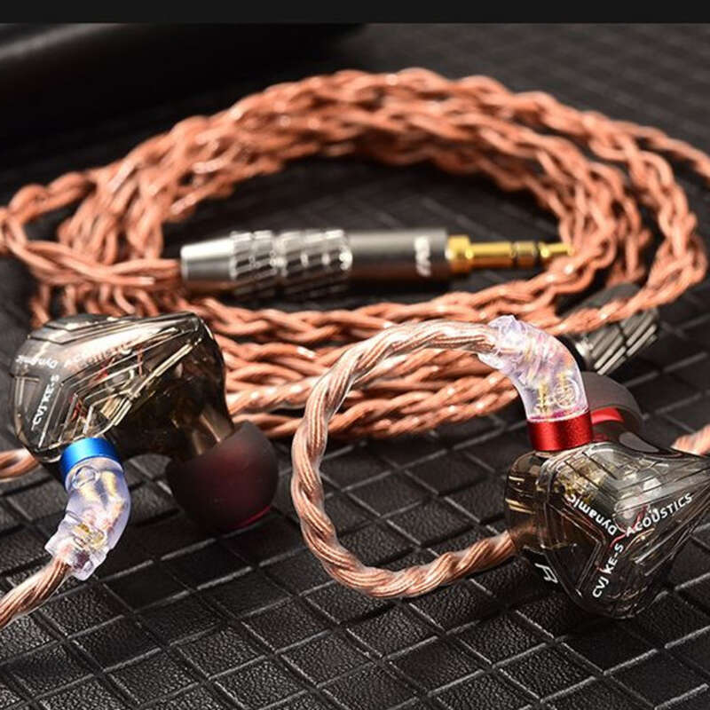 CVJ VS400 Kabelgebundenes Kopfhörer-Upgradekabel, 400-adrig, austauschbarer Stecker, 2,5–3,5–4,4 mm, symmetrisches geflochtenes Kabel_voghion.com