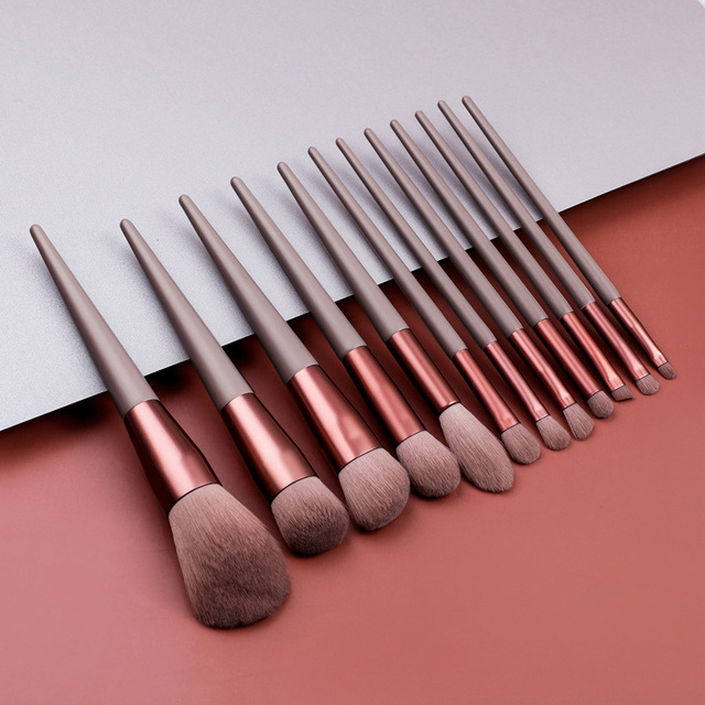 WANTER 13 tlg Make-Up Pinsel Set Weiches Haar Loses Puder Lidschatten Concealer Kontur Eyeliner Pinsel Foundation Beauty_voghion.com