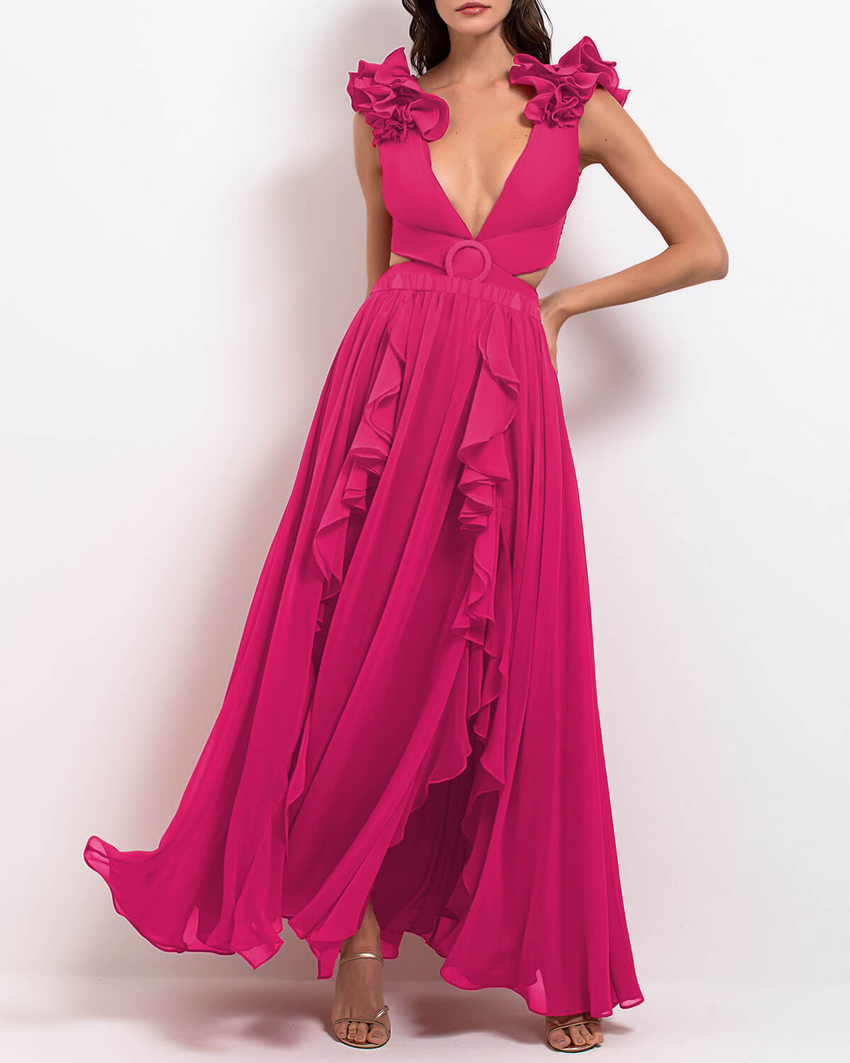 Traje de baño de cintura alta a la moda para mujer._voghion.com