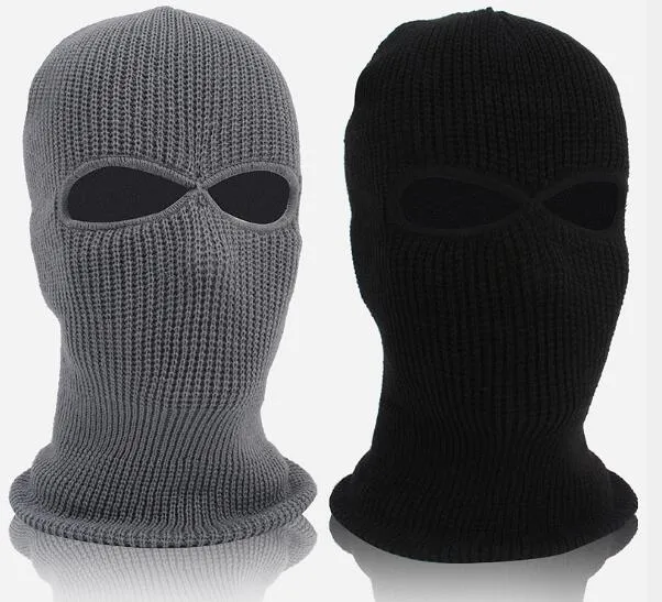 Cagoule tactique de l'armée à 3 trous pour ski, cyclisme, cagoule, casquette, masque facial d'hiver complet pour femmes et hommes, garde au chaud en hiver WL1284_voghion.com