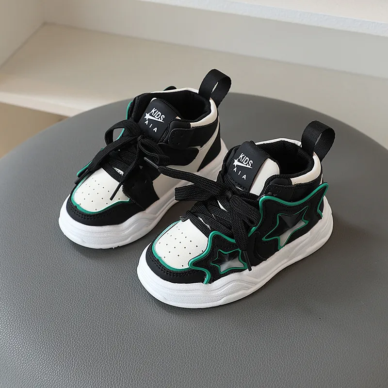 Boy Sport Autumn Winter Fashion Casual Kids Soft Sole Basketball Shoes Kidsnest Children Sneakers Trainers Sizes_voghion.com