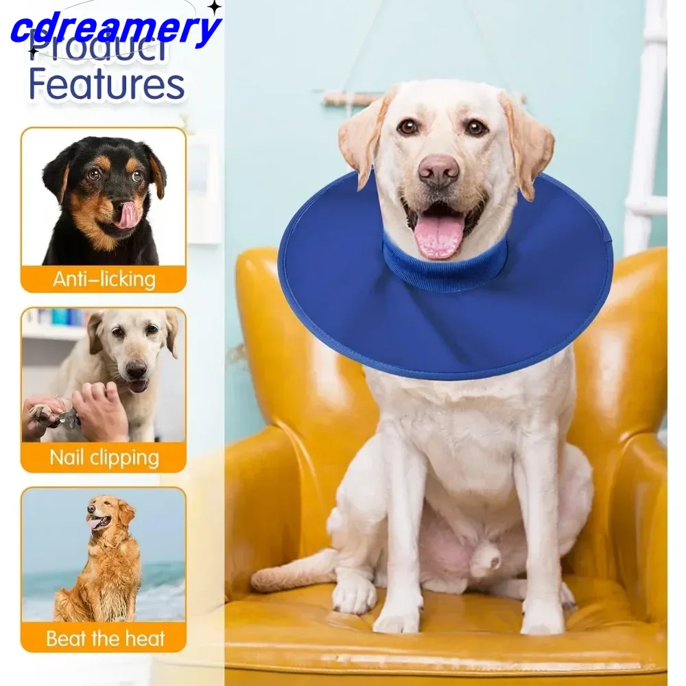 Medical Recovery Collar For Dogs, Soft Conical Collar For Dogs After Surgery, Adjustable And Breathable Collar For Large/medium/small Dogs_voghion.com