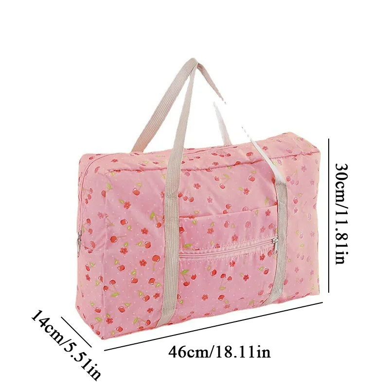 2023 neue Nylon Faltbare Unisex Große Kapazität Tasche Lage Frauen Wasserdichte Handtaschen Männer Reisetaschen_voghion.com