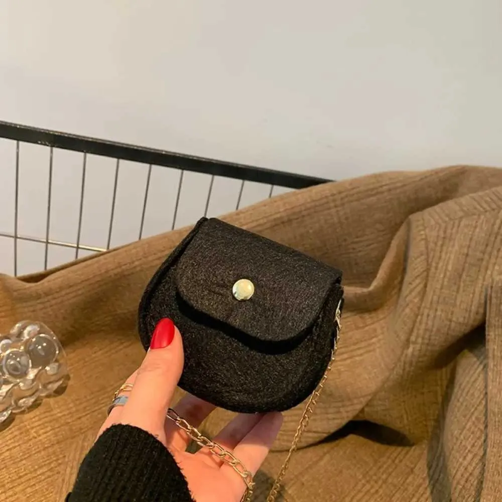 Genți de mână pentru femei, model mini cu piatră, model din pâslă, design de designer, lanț cu închidere, pungi mici, portofel cu un singur pătrat_voghion.com