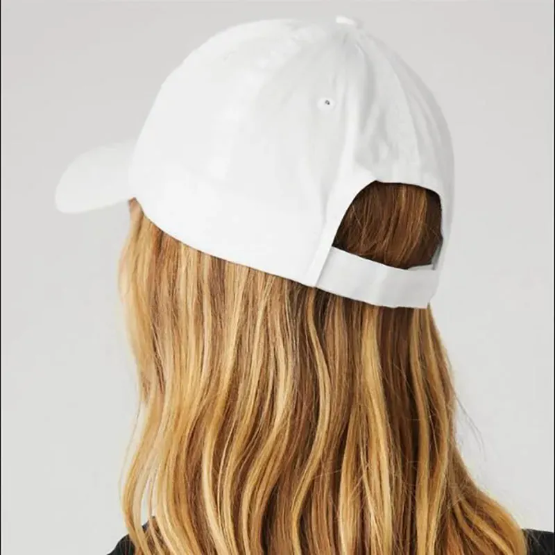 Versatile Baseball Cap Solid Color Letter Embroidered Yoga Designer Hat Spring/Summer Breathable Sunshade Trucker Hats_voghion.com