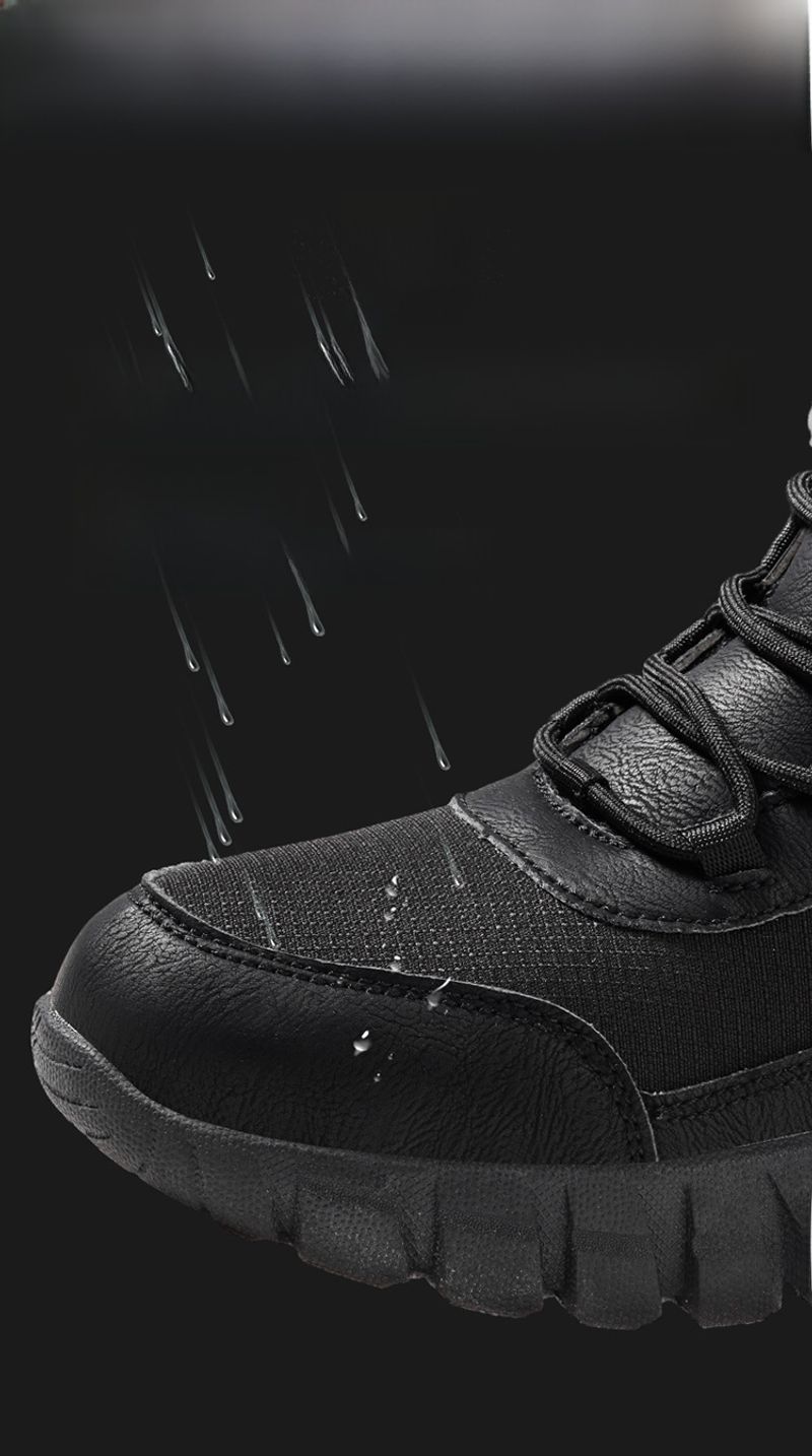 Grensoverschrijdende antislip wandelschoenen in grote maten, sneeuwfleece-verdikte sneaker, waterdicht, koudebestendig, warm, hoog model katoen_voghion.com