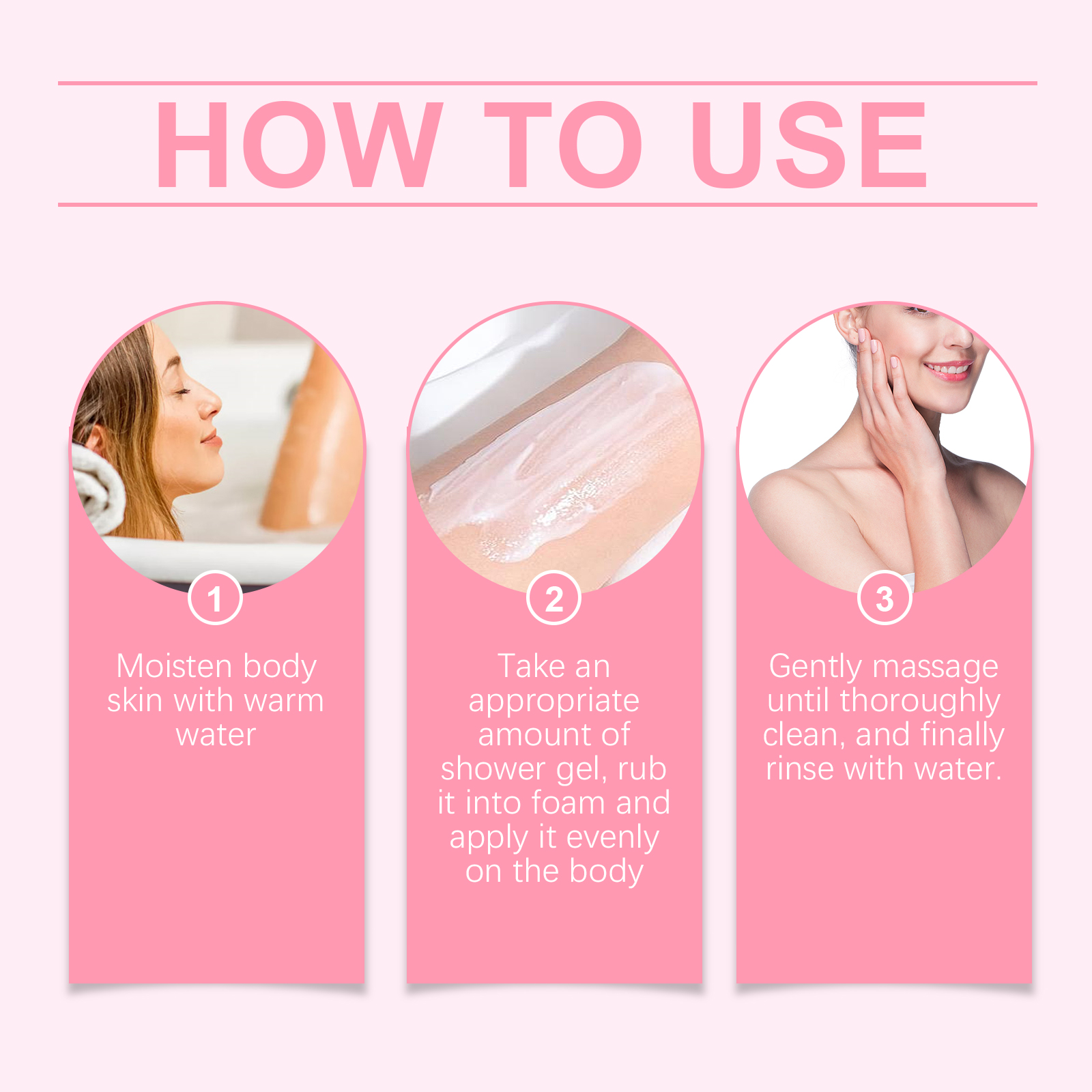 EELHOE Cherry Blossom Moisturizing Shower Gel Gently Cleanses The Body, Moisturizes And Moisturizes For A Long Time_voghion.com