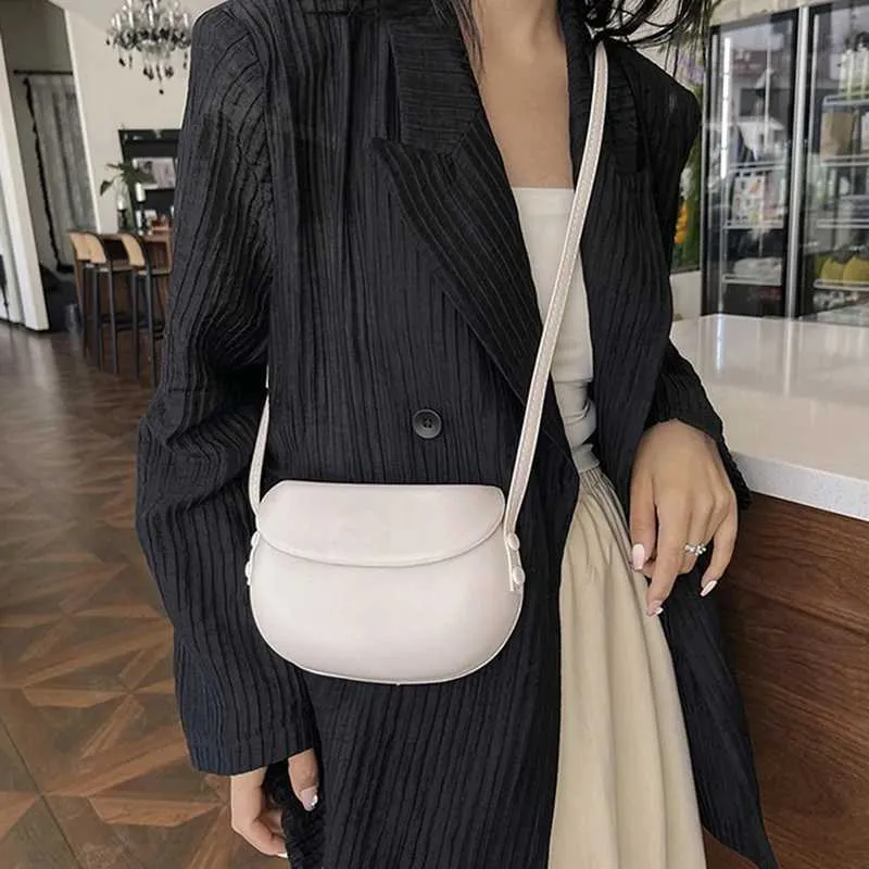 PU Leather Womens Cross Body Fashion Wallet Strap Saddle Shoulder Candy Colorful Girl Messenger Bag Y241123_voghion.com