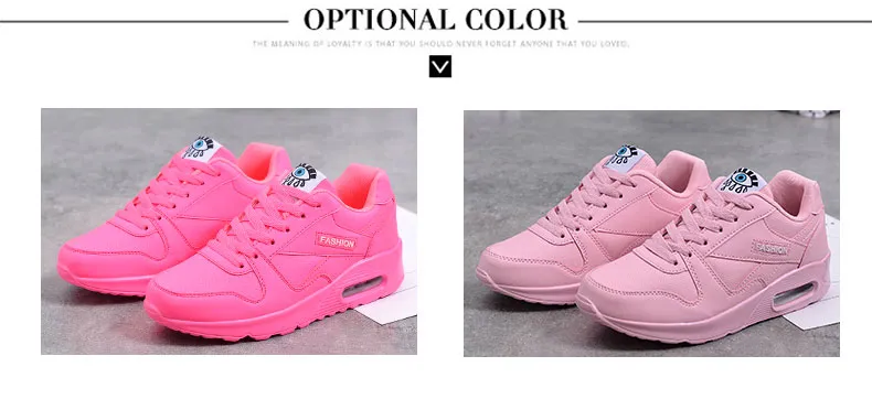 Scarpe da ginnastica da donna alla moda con cuscino d'aria, sportive, in pelle PU, blu, bianche e rosa, da passeggio e da jogging, da donna_voghion.com