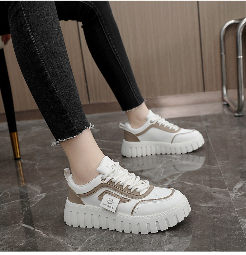 Baskets décontractées pour femme bout rond color blocking_voghion.com