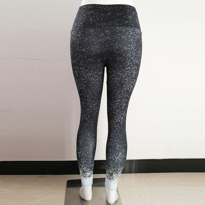 Digital Print Slim High Waist Sports Yoga Pants Leggings_voghion.com