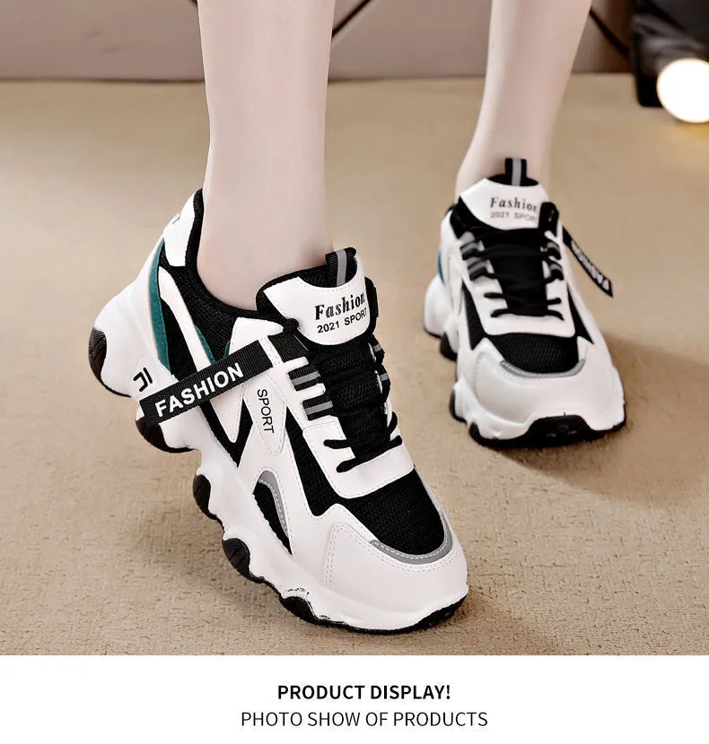 Matsuke Sole Round Toe Dad With Mesh For Comfortable Breathability Fashionable And Versatile Casual Sports Shoes_voghion.com