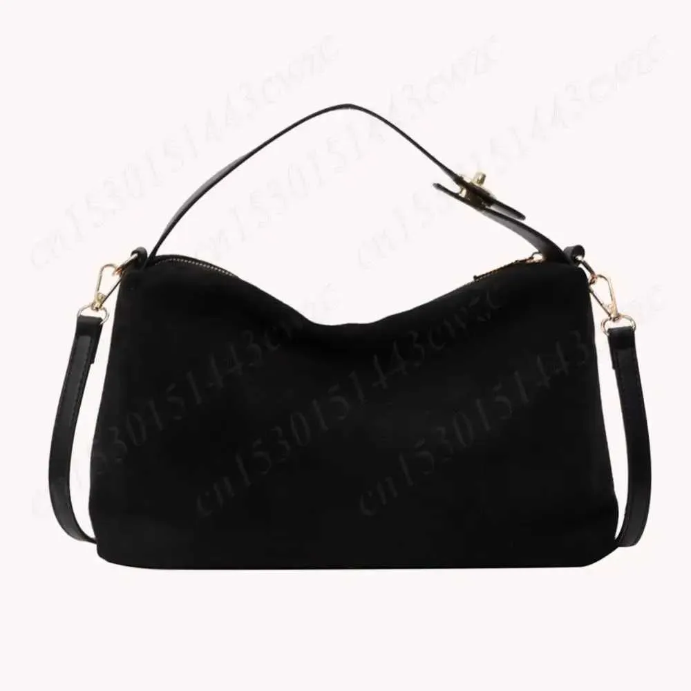 New Shoulder Bag for Women Suede Hobo Adjustable Strap Handbag With Inner Pocket Satchel Purse Zipper Crossbody Ba241104_voghion.com