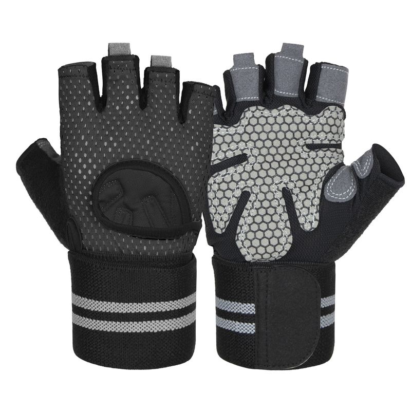 Fiess mit Handgelenkschoner, Laufen, Bergsteigen, Anti-Verschleiß-Halbfinger-Gl, Training, Outdoor-Radfahren, Sport, Fiess_voghion.com