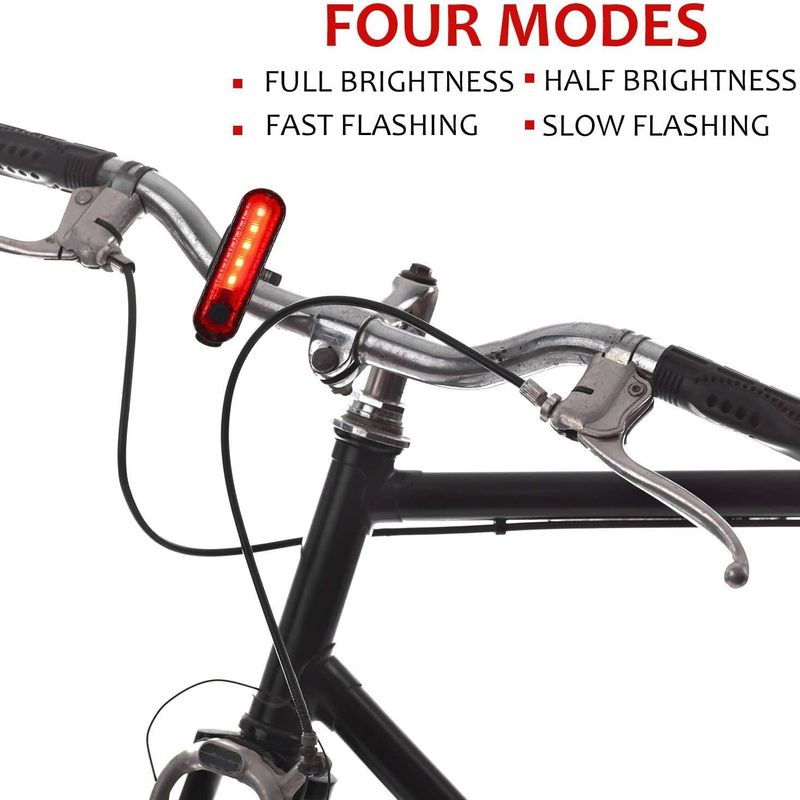 Cross-border 056 Bicycle Ail Brigh LED Nigh Ligh Oudoor Waerproof Mounain Bike Fron And Rear Se Riding_voghion.com