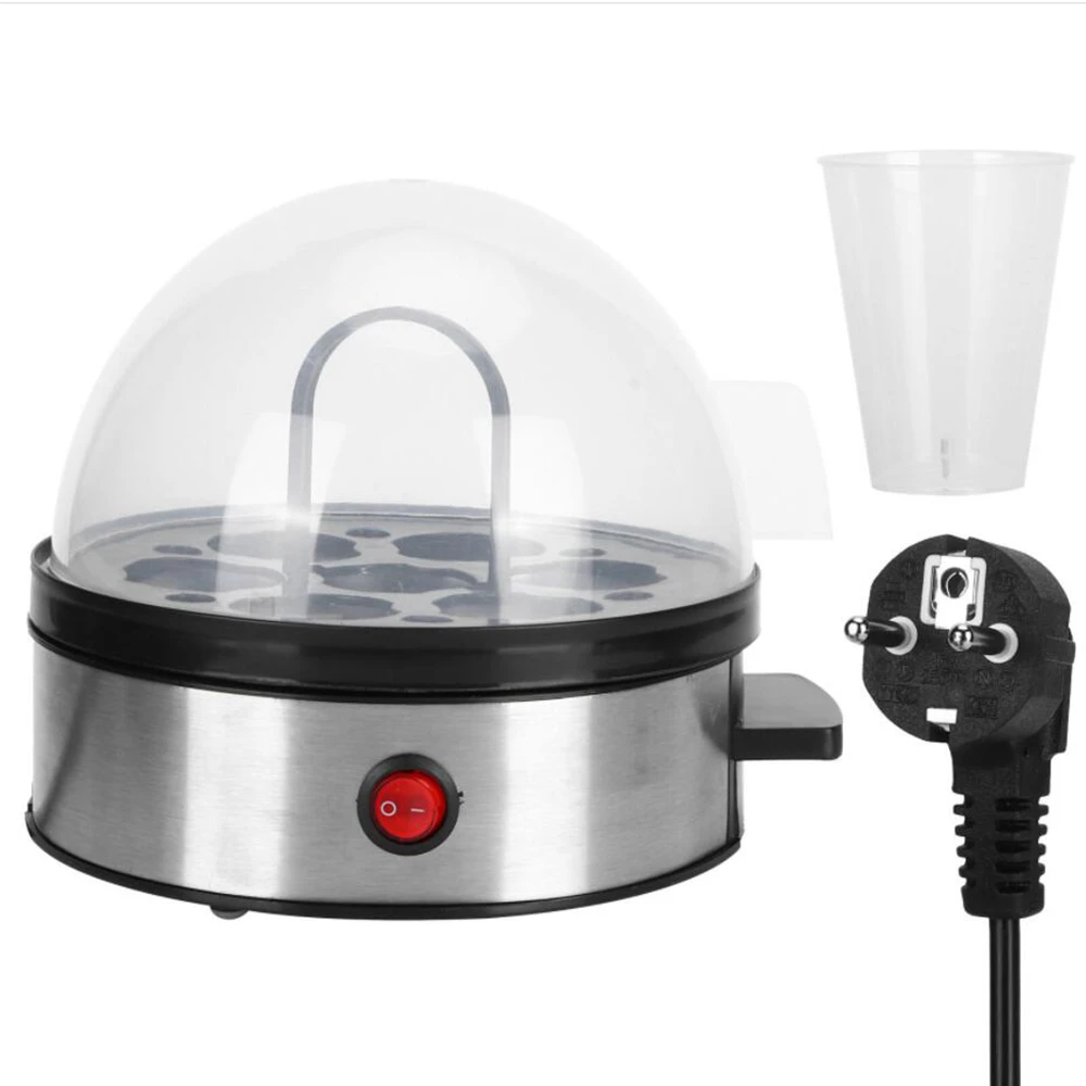 350W Eu Plug Egg Steamer Stainless Steel Egg Cooker Breakfast Machine Dormitory Household Eggs Boiler Omelette Cooking Tools_voghion.com