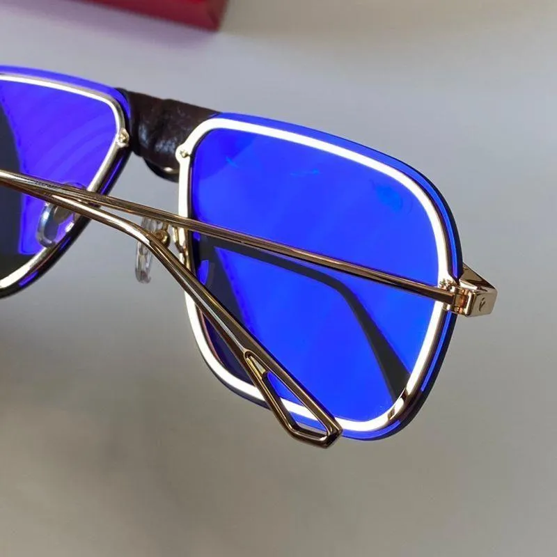 Lunettes de soleil de marque Lunettes de soleil polarisées classiques de créateur Lunettes de soleil pilote pour hommes et femmes UV400 Lunettes de soleil en métal et cuir_voghion.com