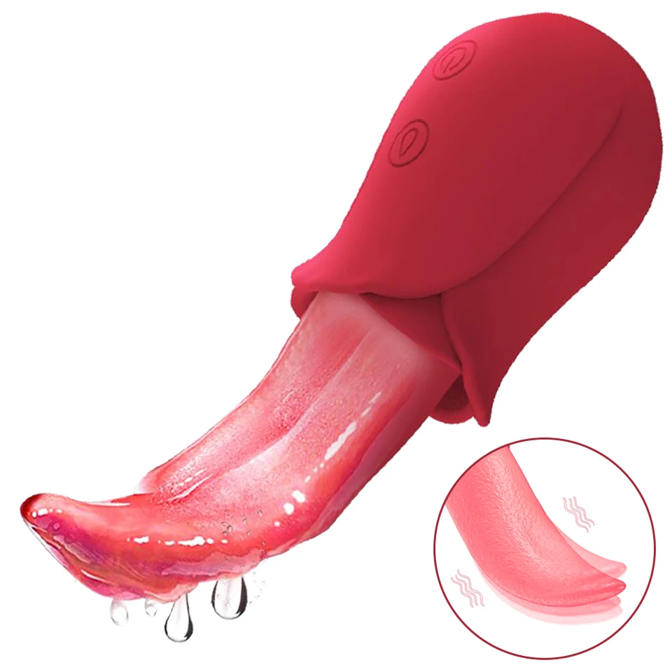 Sucking Rose Vibrator With Tongue Licking For Clitoral Stimulation_voghion.com