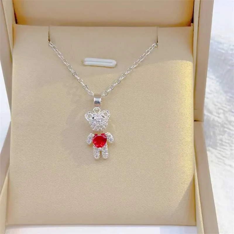 Bear Pendant Necklace Classic Retro Stainless Steel Jewellery_voghion.com