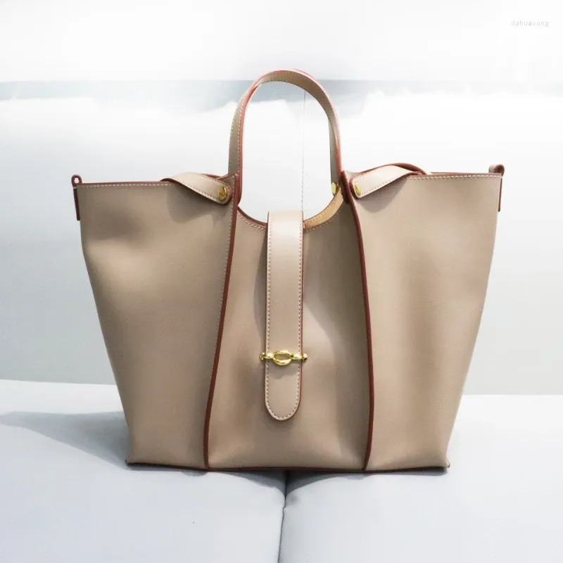 Abendtaschen Echtes Leder Tote Damentasche Herbst- und Wintermode Lässige Handtasche Schulter Große Kapazität Crossbody_voghion.com