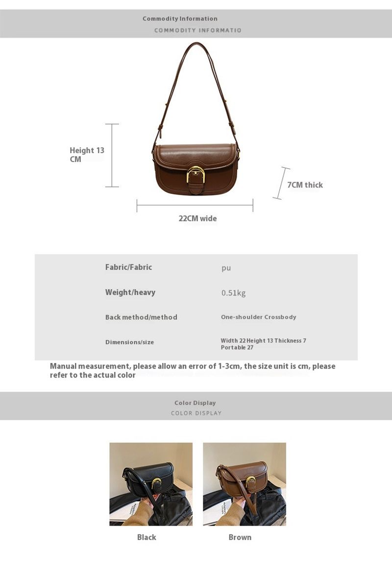2024 Neue High-End-Modetasche Retro-Stil, vielseitige Satteltasche den Pendeerkehr für Damen, trendige, lässige_voghion.com