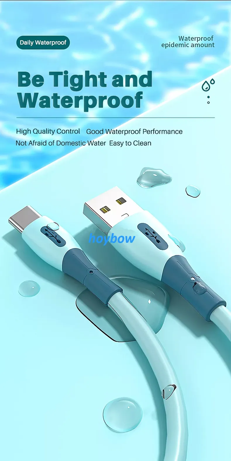 3A Liquid Silicone Super Fast Charge Micro USB Type C For Samsung Huawei Xiaomi One Plus Charging Wire Data Cable_voghion.com