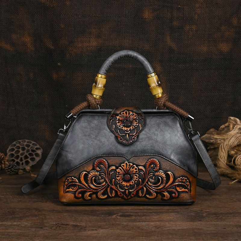 2024 Vintage Schulter Umhängetaschen Spleißen litche geprägte Handtasche für Damen Geschenk Geldbörse PU Leder_voghion.com