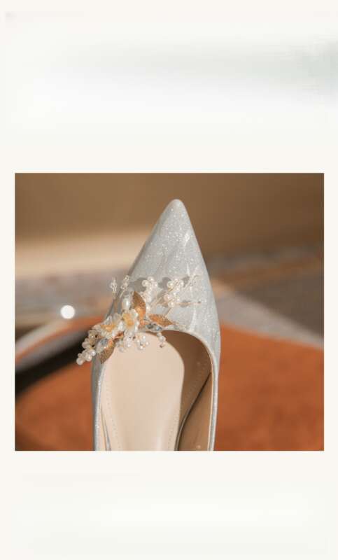 Mode Einfache Bankett Spitzschuh Flache Damenschuhe_voghion.com