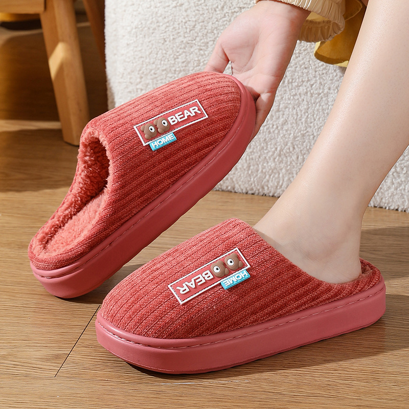 Plush Lined Slippers – Winter Warm House Shoes With Anti-Slip EVA Sole, Soft Fleece Interior, Unisex Home & Indoor Comfort