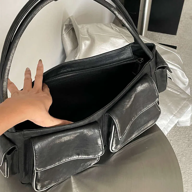 Vintage Y2k Women's Underarm Designer Large Capacity Handbag Wallet New Motorcycle and Bicycle Multi Pocket Shoulder_voghion.com