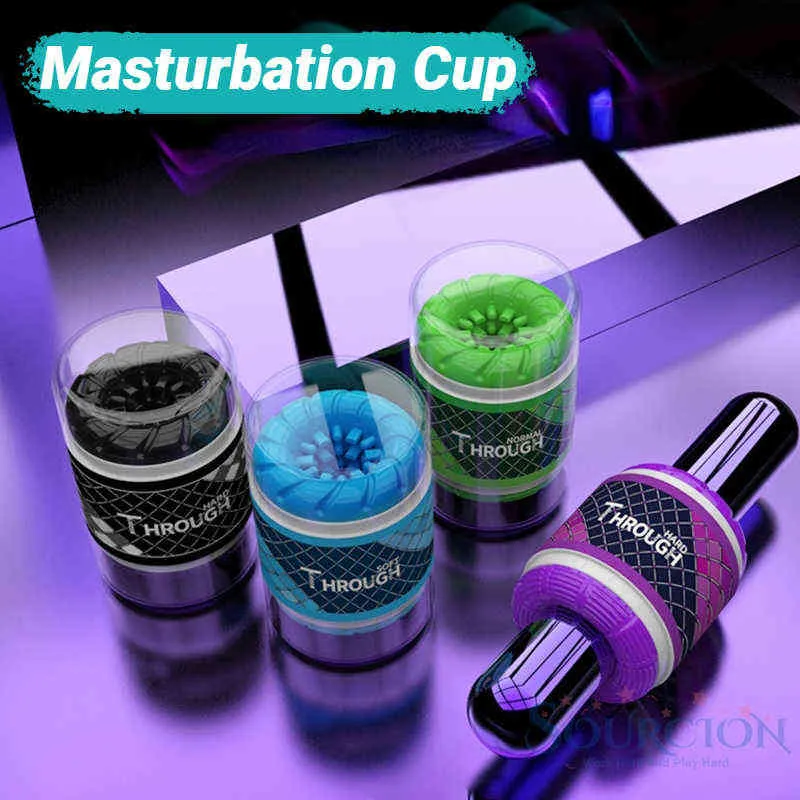 NXY Sex Men Masturbators Sourcion Double Channel Male Masturbation Cup Glans Stimulator Oral Airplane Artifici_voghion.com