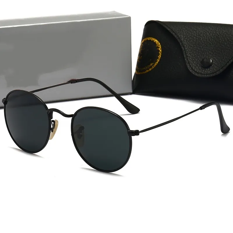 Men's Retro Designer Sunglasses Metal Frame Classic Eyewear_voghion.com