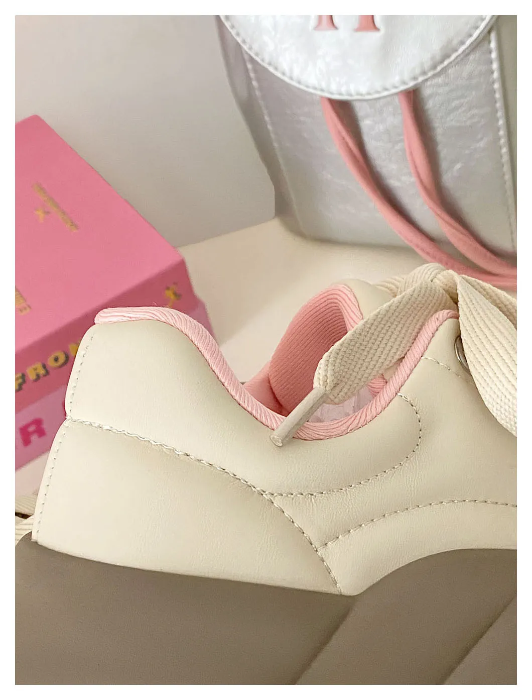 Comfortable Breathable Mesh Running Shoes With Thick Sole Platform_voghion.com
