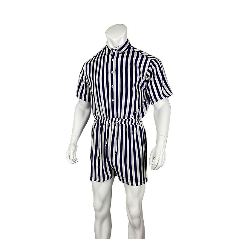 Männer Revers sexy Casual Moud Sport Jumpsuits_voghion.com