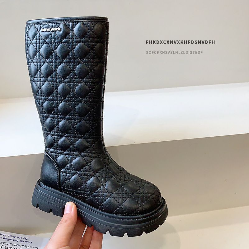 2023 Herbst und Winter plus Veet Mädchen zweite Baumwollstiefel für kleine Mädchen_voghion.com