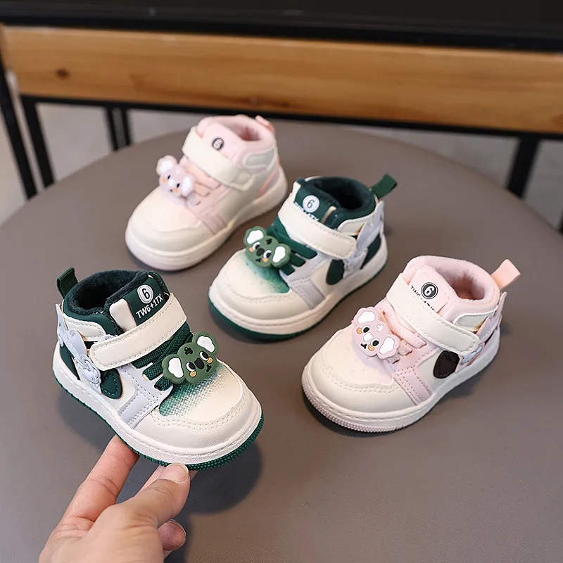 Scarpe per bambini, carine, da cartone animato, casual, adorabili, con suola morbida, per neonati, invernali, alla moda, antiscivolo, taglie 16 -_voghion.com