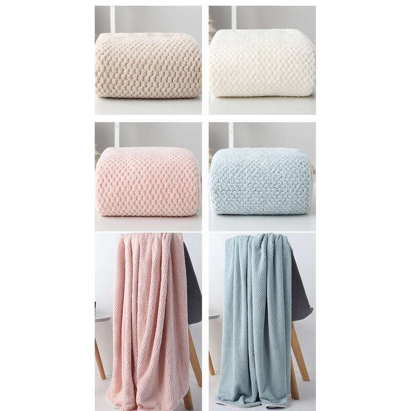 Asciugamano da bagno rosso a quadri di ananas per uomini, donne, adulti e bambini, spesso, oversize, assorbente, morbido e senza pelucchi,_voghion.com