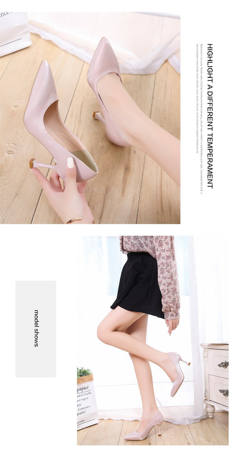 Nieuwe puntige hoge hakken, dunne hakken, enkele schoenen met ondiepe mond, modieuze zijden banket bruidsmeisjesschoenen_voghion.com