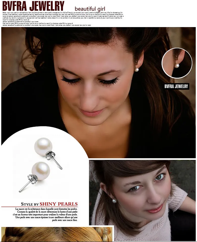 sterg Sier İnci Küpe Kadınlar İçin Takı Aretes Brincos Romantik Charm 6/8/10/12 Mm Top Tasarımcı Aşk Küpeleri_voghion.com