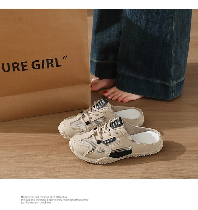 Half pack sneakers dames casual instappers ademend zomer schoenen_voghion.com